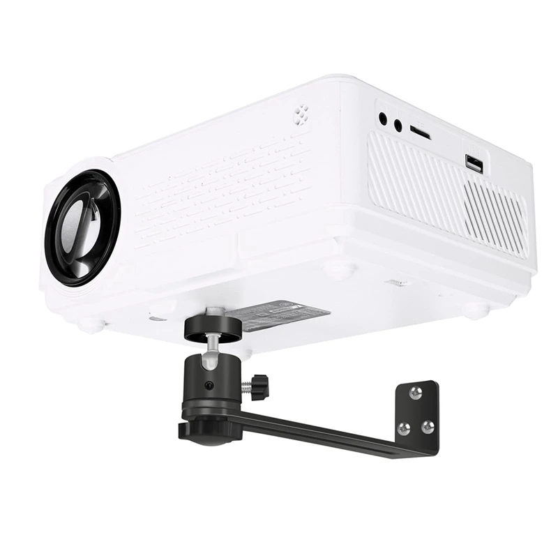 

Кронштейн портативного проектора 360° ° Вращающийся настенный держатель для проектора, универсальный винт 1/4 для проектора-A86Z