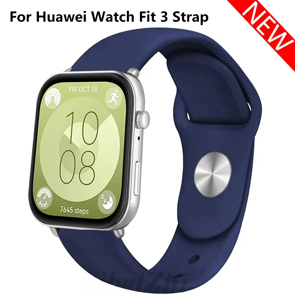 sport Band For Huawei Watch FIT 3 Strap smartwatch Silicone Official 1:1 correa for Huawei Watch fit3 2024 watchband Accessories