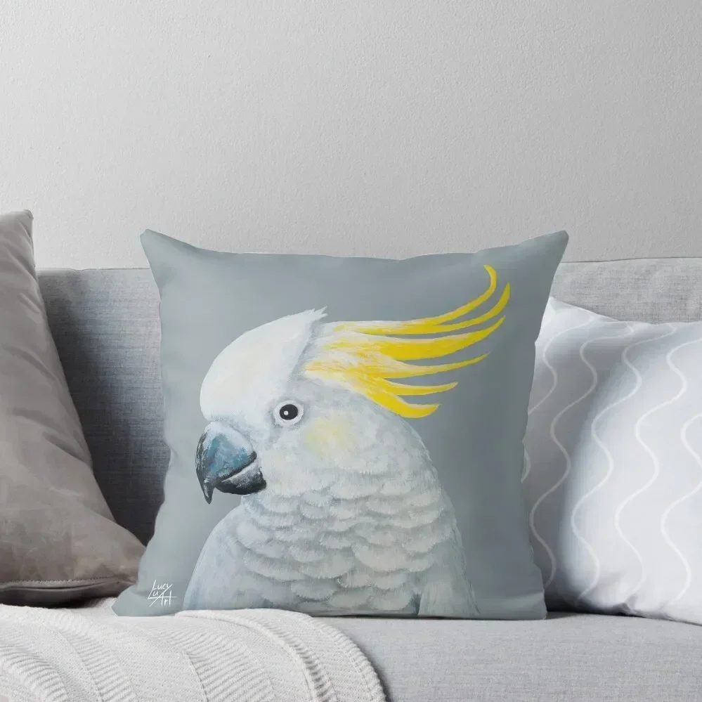 Sulphur-Crested cockatoo Throw Pillow Sofa Covers For Living Room Sofa Covers pillow