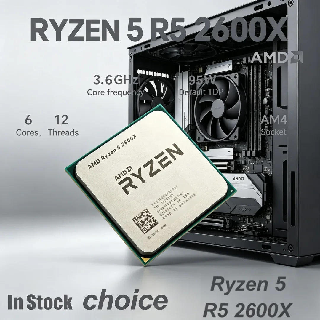 

New Arrival R5 2600X 3.6GHz Fresh Loose Six Core Twelve Thread Balanced Heat AM4 Upgrade Processor