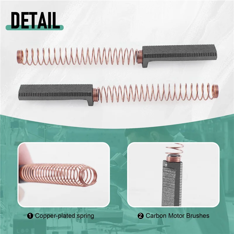 AC52-10szt. Szczotki węglowe do silnika Części zamienne Szczotka silnika do mikserów Kitchenaid W10380496 W10260958 4162648