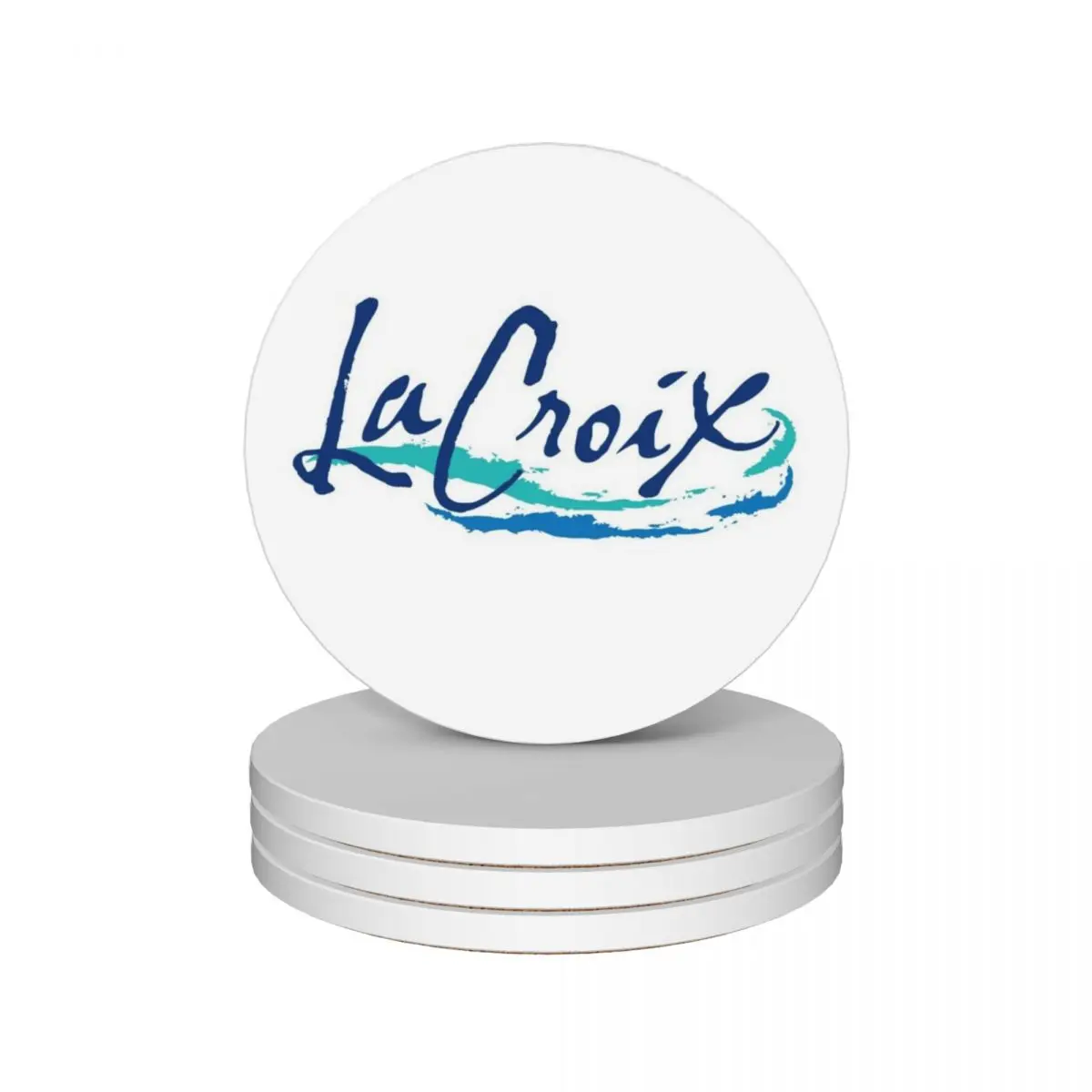 

la croix classic logo Ceramic Coasters (Set of 4) tea cup holder flower for drinks aesthetic Coasters