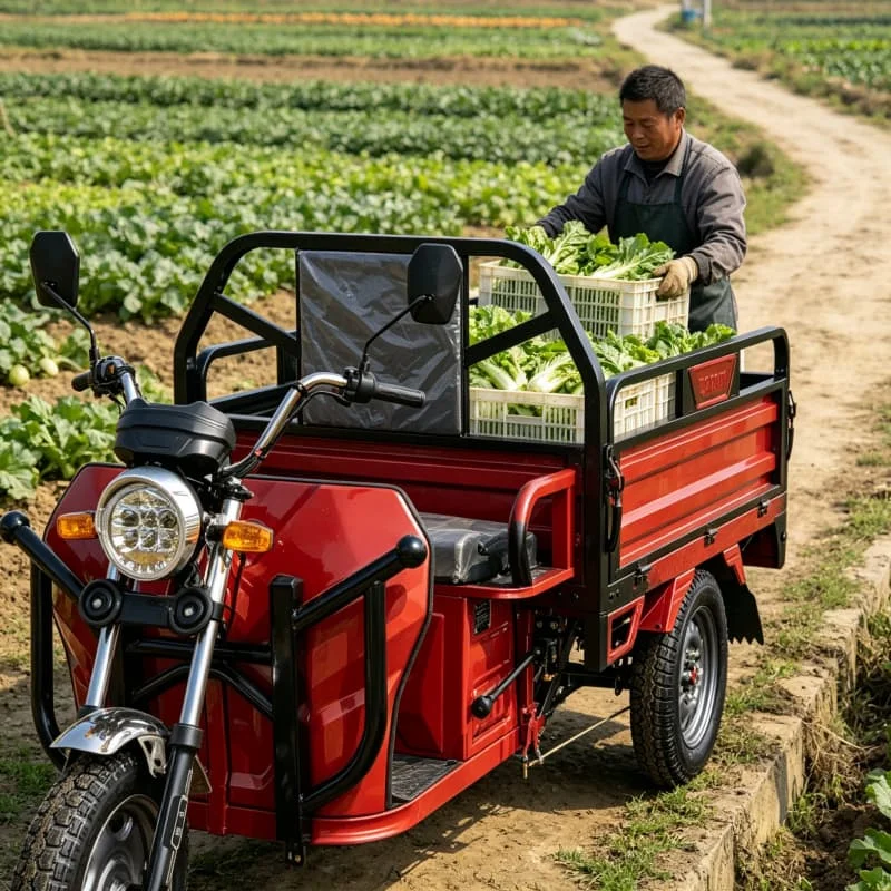 Light Electric Cargo Trike 48V 600W 150kg Box For Small Business Delivery Market Vendor Transport Customized view 6