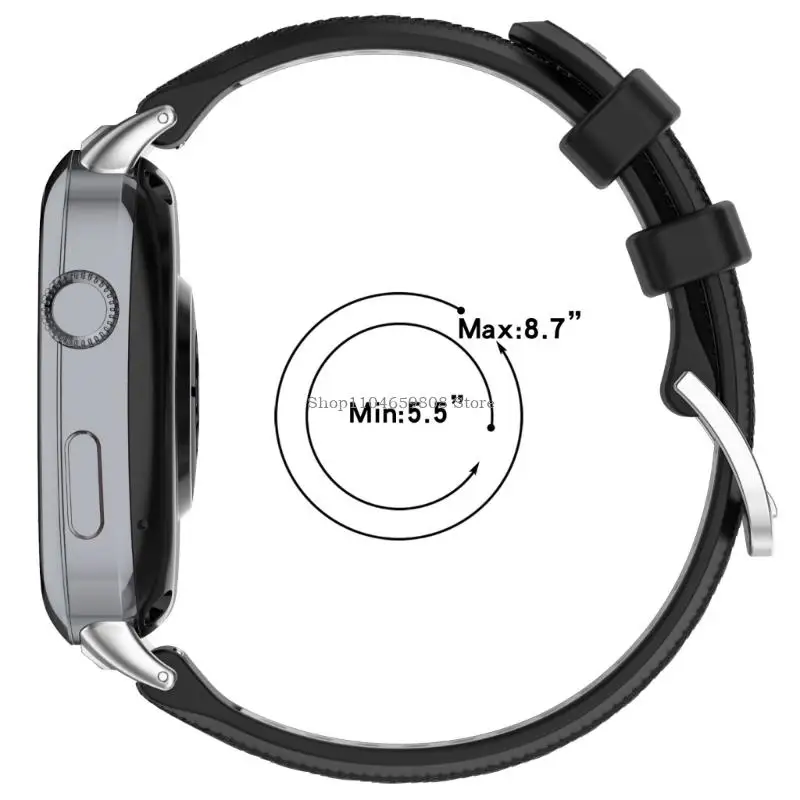 أحزمة سيليكونية أنيقة من النغمة مريحة سيليكون Watchban لمشاهدة بديل مثالي للعصابات المفقودة أو التالفة