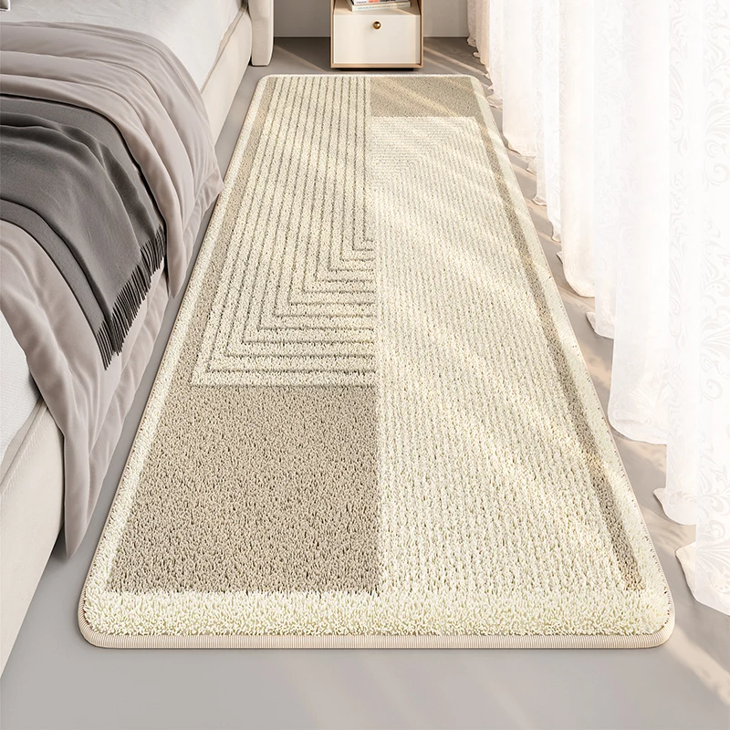 Bedroom Japanese Style Wabi Sabi Style Carpet Ins Bedside Comfortable Soft Strip Carpets Living Room Sofa Waterproof Nonslip Rug