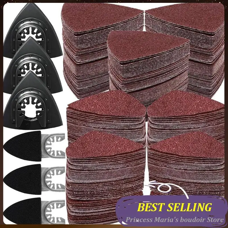 

AB30-246Pcs Comprehensive Oscillating Tool Sanding Pad Kit With Triangle And Finger Pads, Includes 240Pcs Sandpaper
