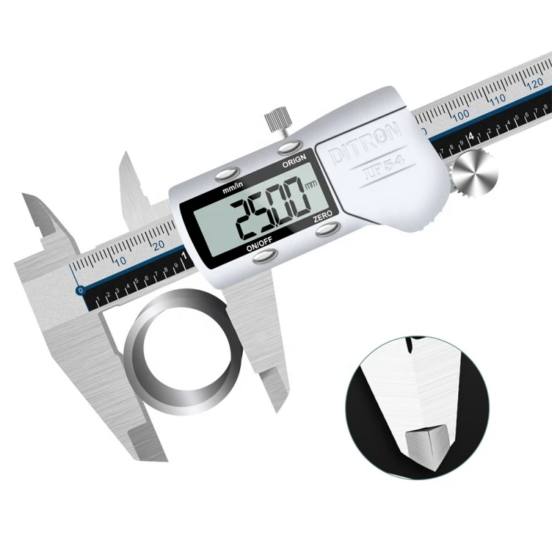 

0-150mm 6" Stainless Steel Electronic Digital Caliper IP54 Waterproof Metric Vernier Measurement Tool With LCD Screen