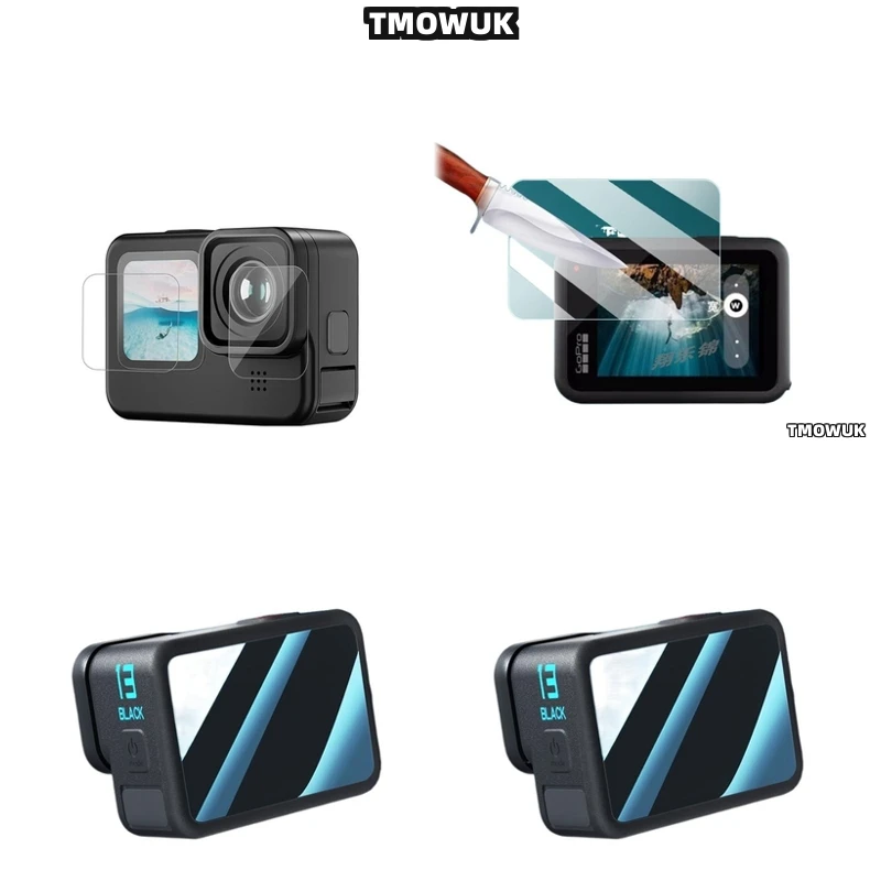 

For GoPro Hero 13 Front Back Full Protection Glass Screen Cover