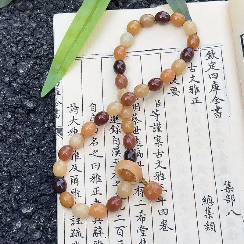 Double Circle Small Goose Egg Bodhi Handheld Bracelet Female Student Plate Play Wrap Finger Soft Buddha Beads Hand String Male