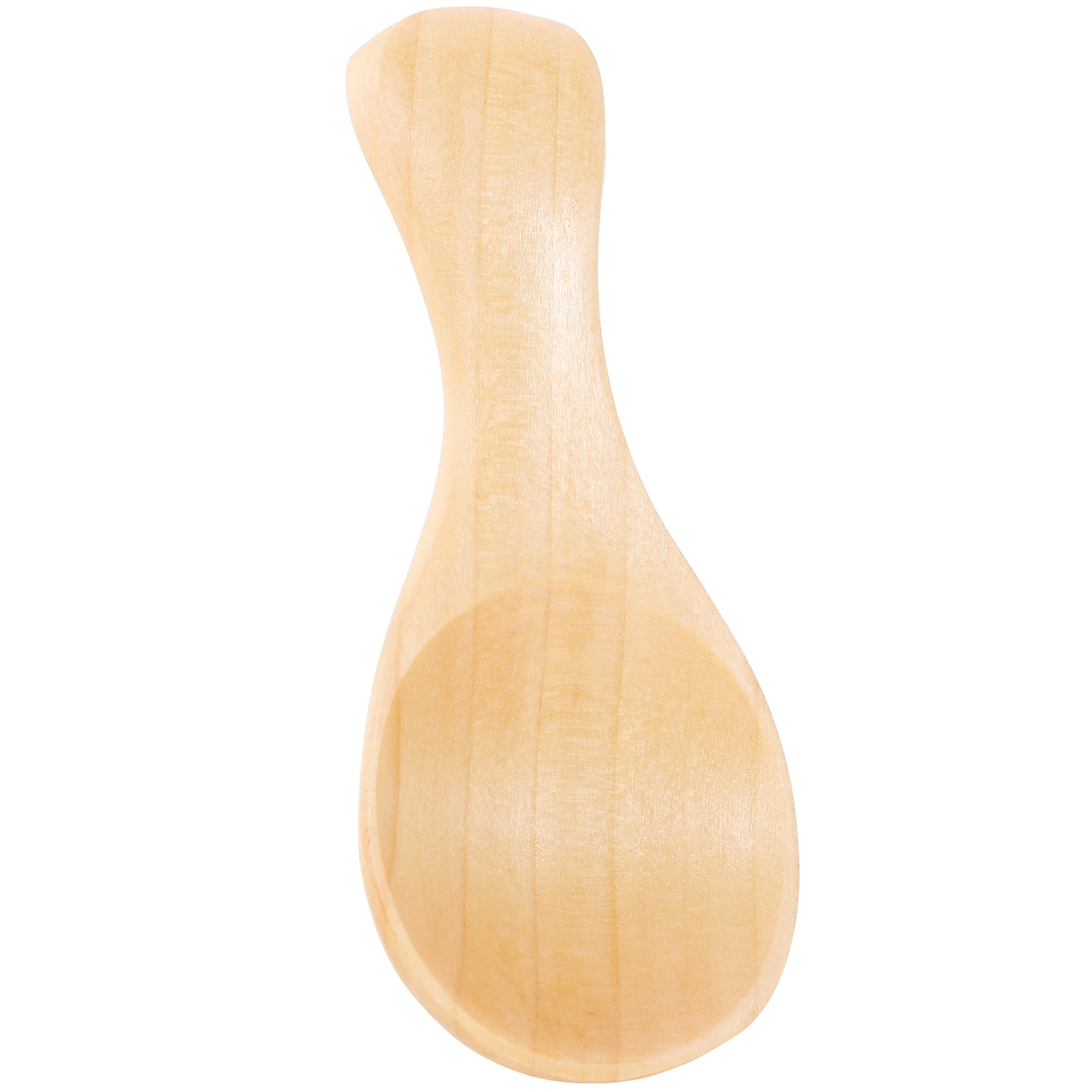 

Compact Wooden Short Milk Scoop Multi-Function Salt Sugar Seasoning Tea Scoop Salt Spoons Mini