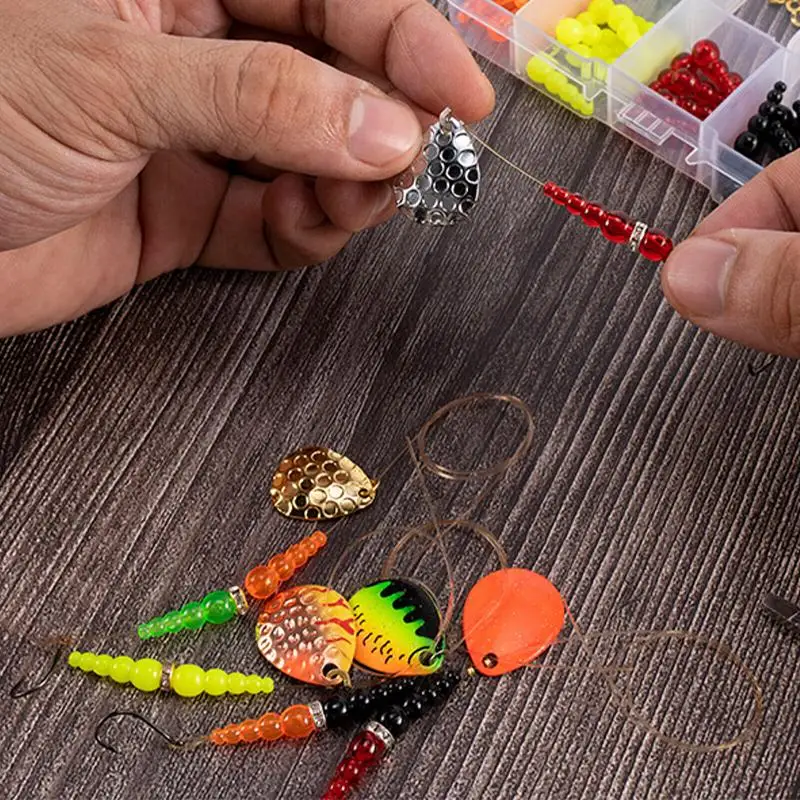 Stacked Fishing Beads Fishing Beads Lures Tackle Trout Walleye Perch Inline Spinner Rig Lure Making Supplies Fishing Accessories