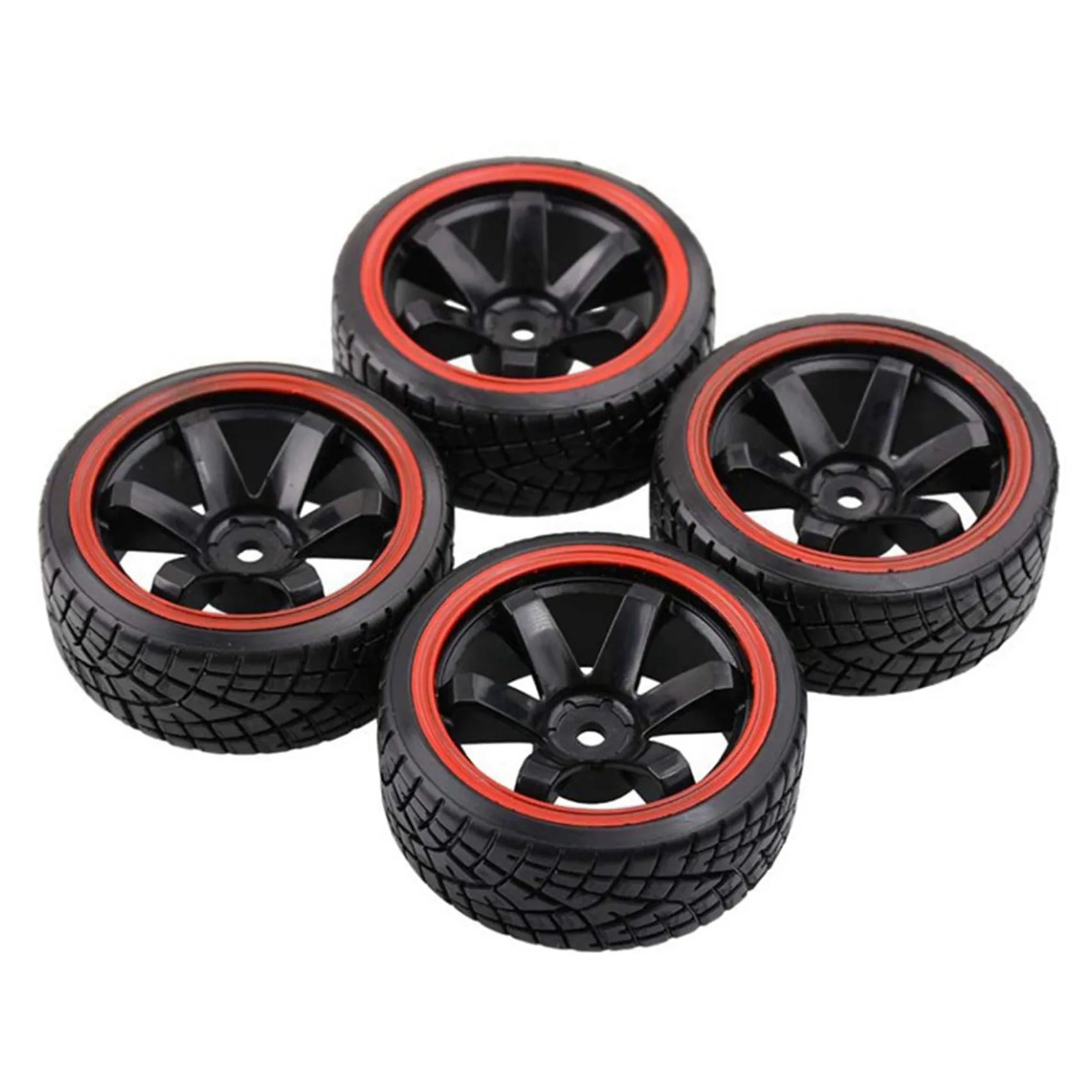 1/10 Drift Rc Car Tires Plastic Wheel Rim Hard Tyre Hex 12MM for Traxxas Tamiya HPI Kyosho On-Road Drifting Car C