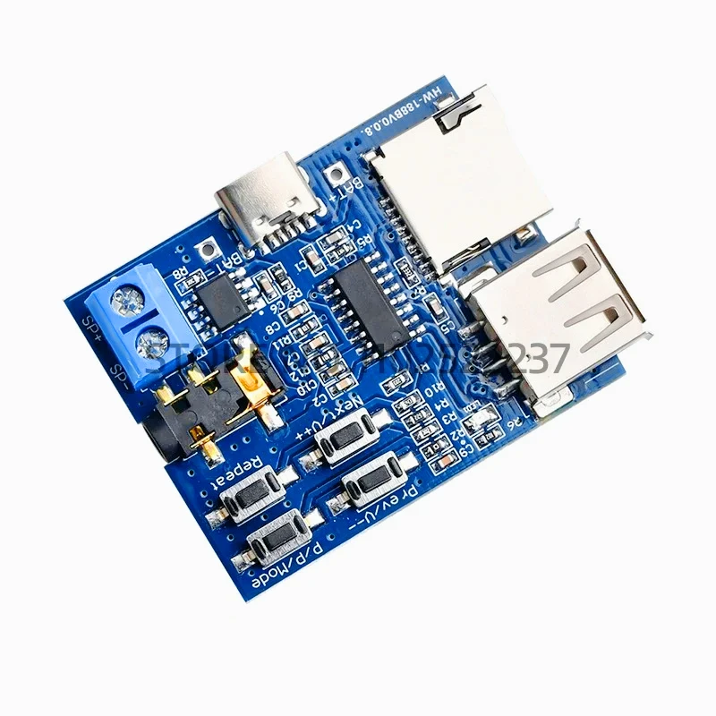 MP3 Lossless Decoding Board Audio Plug-in U Disk Decoder TF Card USB Player Module Amplifier Decoding Audio Player