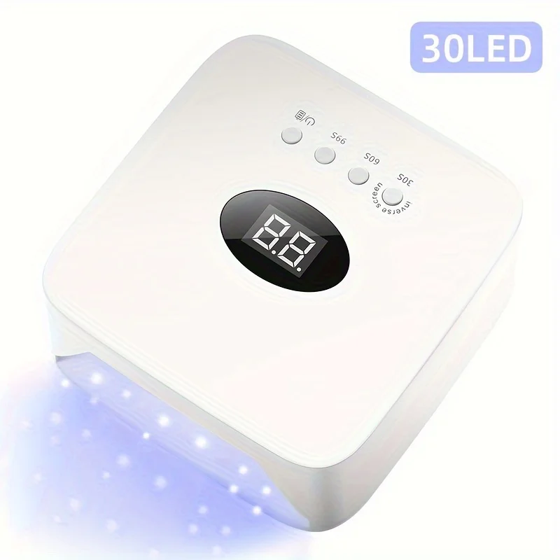 

Rechargable UV LED Nail Lamp Dryer With HD Display Smart Nail Drying Lamp for Fast Dry Curing All Gel Nail Polish Manicure Tools