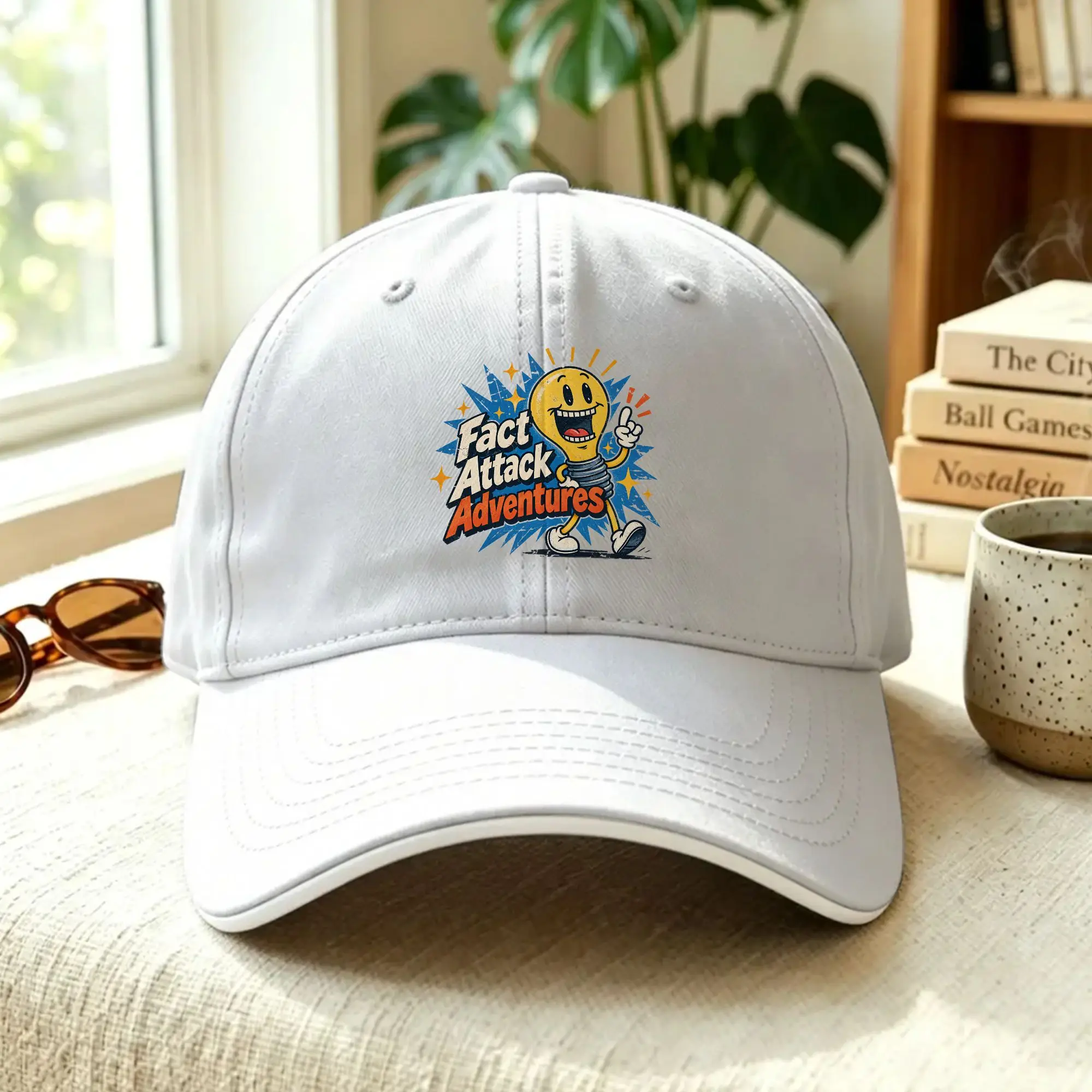 Light Bulb Fact Attack Adventures  Baseball Cap  y2k Cool Trucker Hat Summer Female Male Running Hippie Baseball Caps