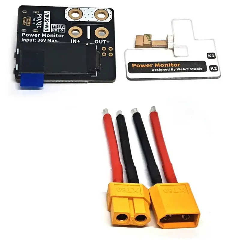 N35R-New Power Monitor Voltage Current Meter 36V 10A Uart PD QC