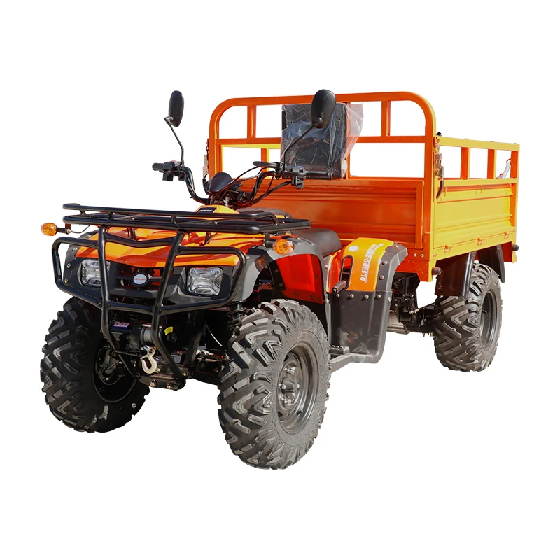 4X4 2-Wheel Drive ATV with Trailer 72V Off-Road Farm Cargo Motorcycle for Agriculture Use
