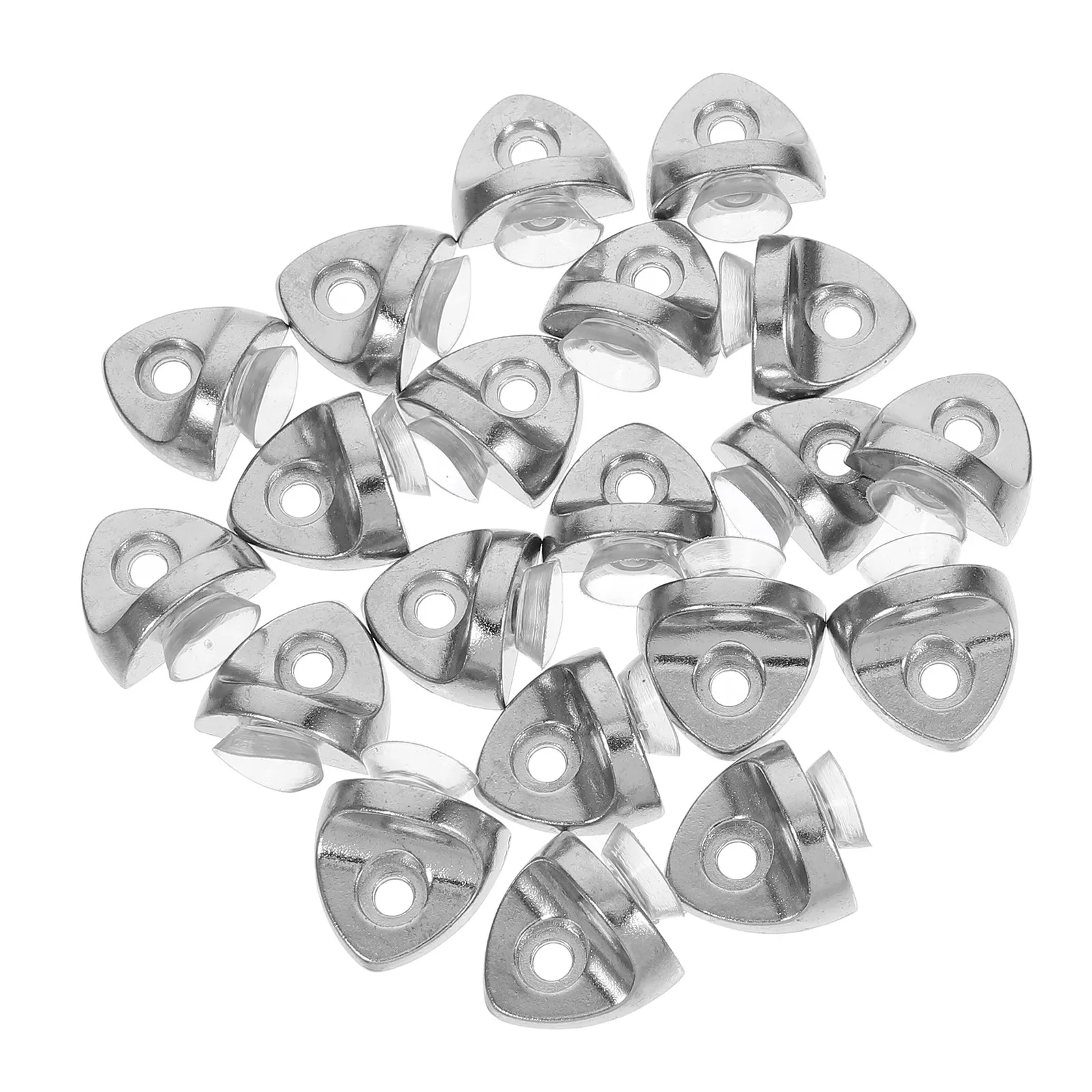 

1Set Shelf Bracket Pegs Fine Material Triangular Design Stable Support for Glass Shelf Mounting Adjustable Furniture Corner