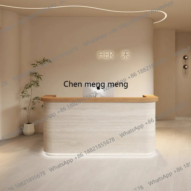 

New arrive Modern Shop Beauty Bar Luxury Hotel Restaurant Reception Desks Display Bureau Lounge Furniture Design Company Recepti