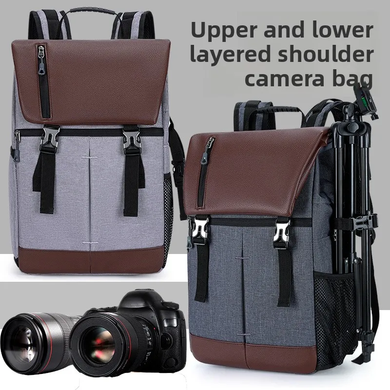 Suitable for multi-function Canon Nikon Sony SLR camera bag Large capacity outdoor camera bag Lightweight and portable