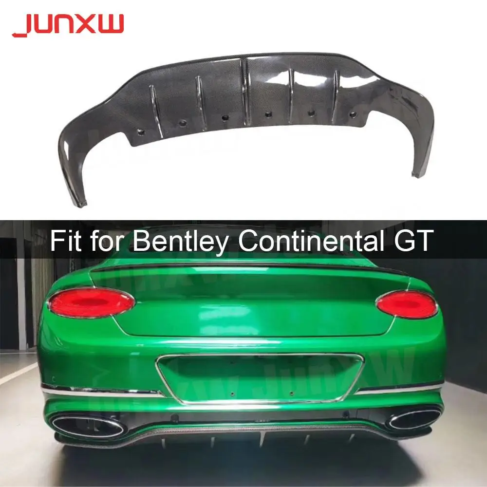 

Carbon Fiber Car Rear Bumper Diffuser Lip Spoiler for Bentley Continental GT W12 2018-2021 Rear Bumper Lip