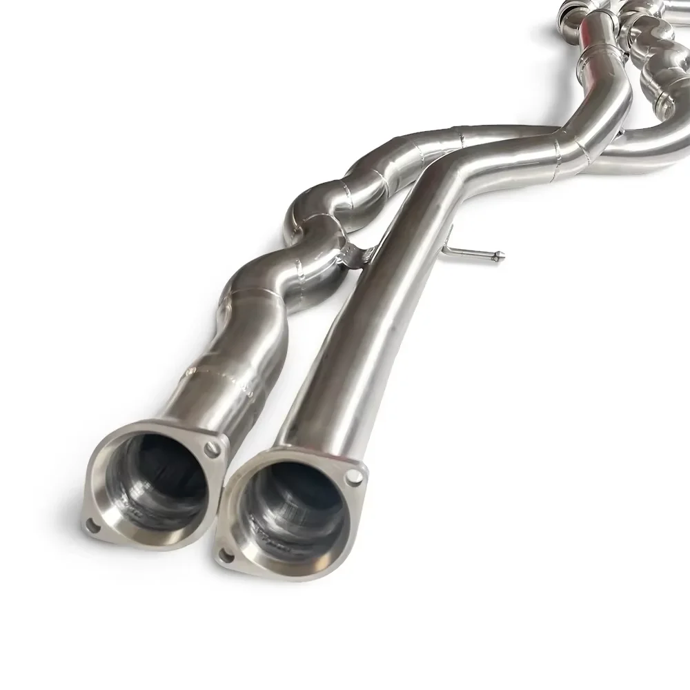 

Used for bmw M3 M4 F80 F82 F83 S55 3.0T 2014-2019 Exhaust Mid Pipe Stainless Steel Equal Length Midpipe Exhaust Modification