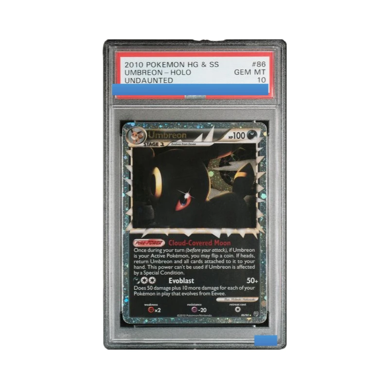 

Proxy 2010 POKEMON HEARTGOLD & SOULSILVER UNDAUNTED #86 UMBREON HOLO Authentication Grading 10 Collection Game Card