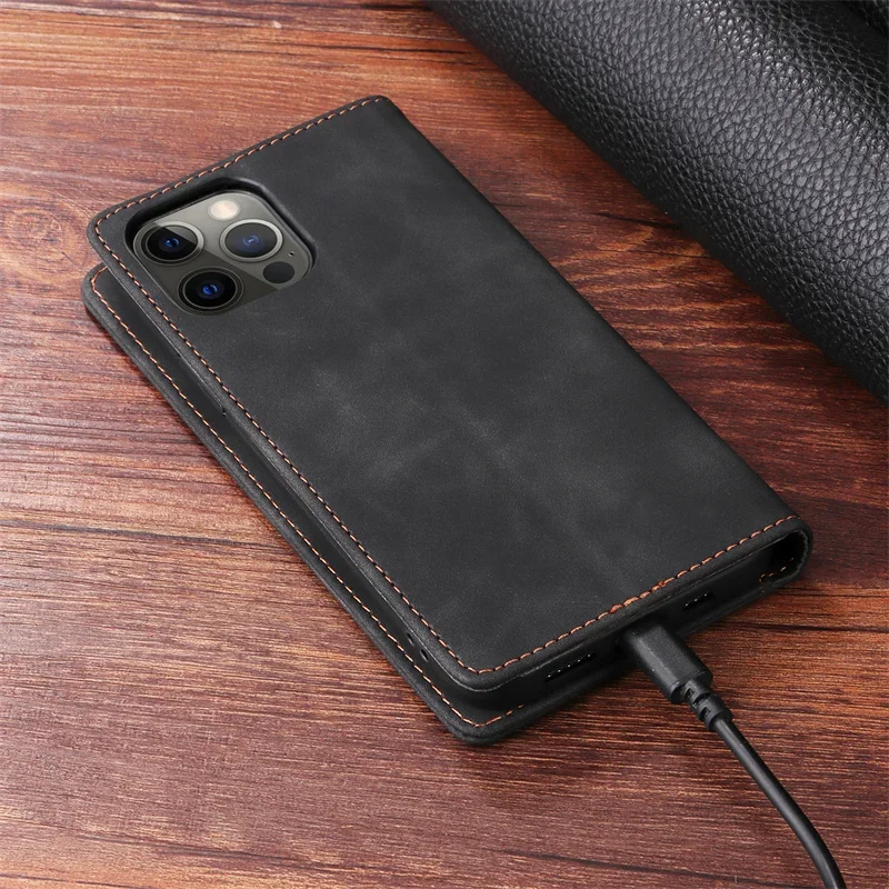 Luxury Suction Cup Leather Case for Samsung Galaxy S24 Ultra S24Plus S23 FE S23 S22 Ultra Plus Cover Wallet Stand Book Etui Case