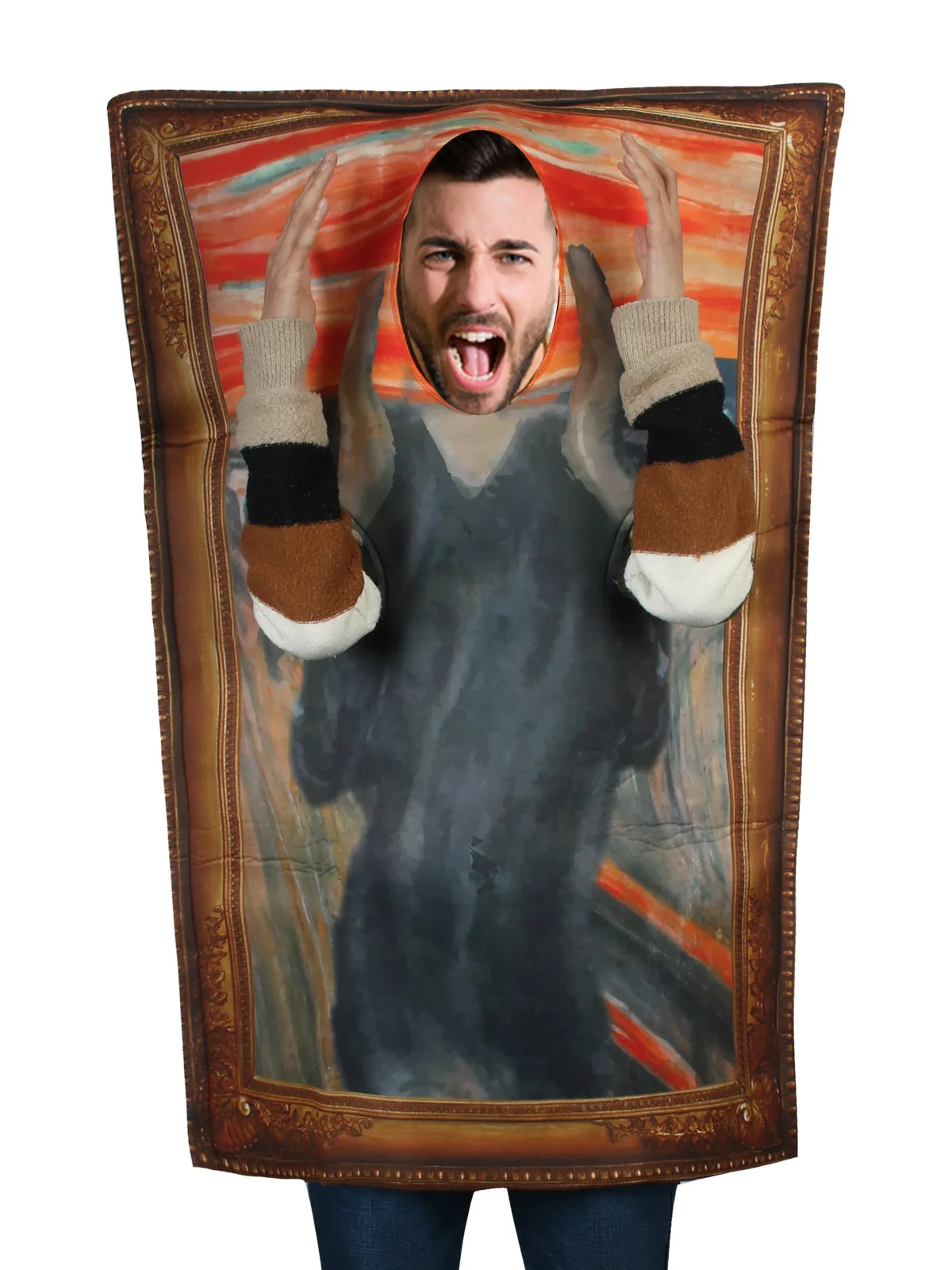 2025 Nieuwe Halloween Par Prestatiekostuum Fun Prank Muurschilderingen Kleding Campus Evenement Stage Performance Pak Dames Faion