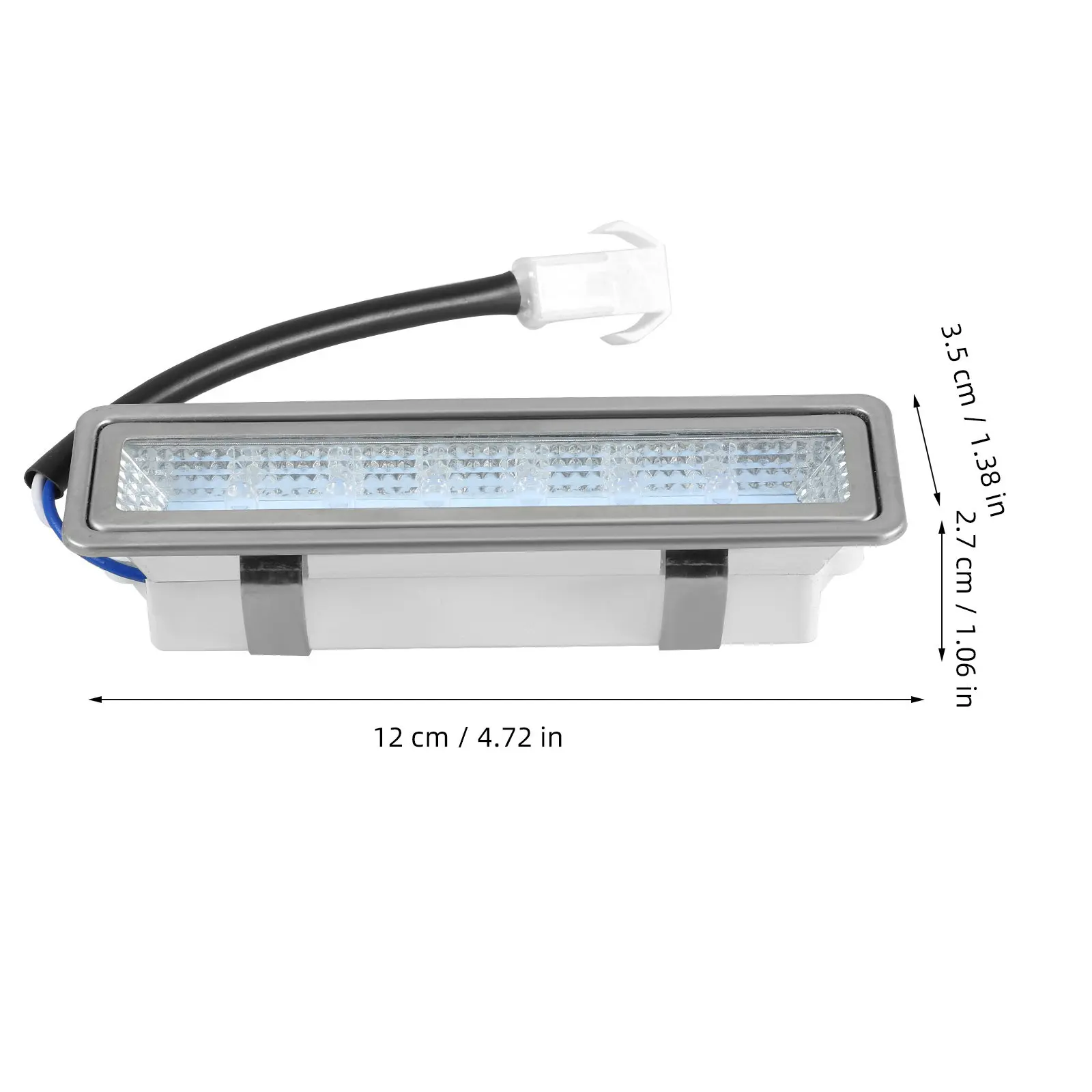 LED Range Hood Light 1 Point 5W DC 12V Cold White Plastic Kitchen Cooker Hood Lamp Replacement Part