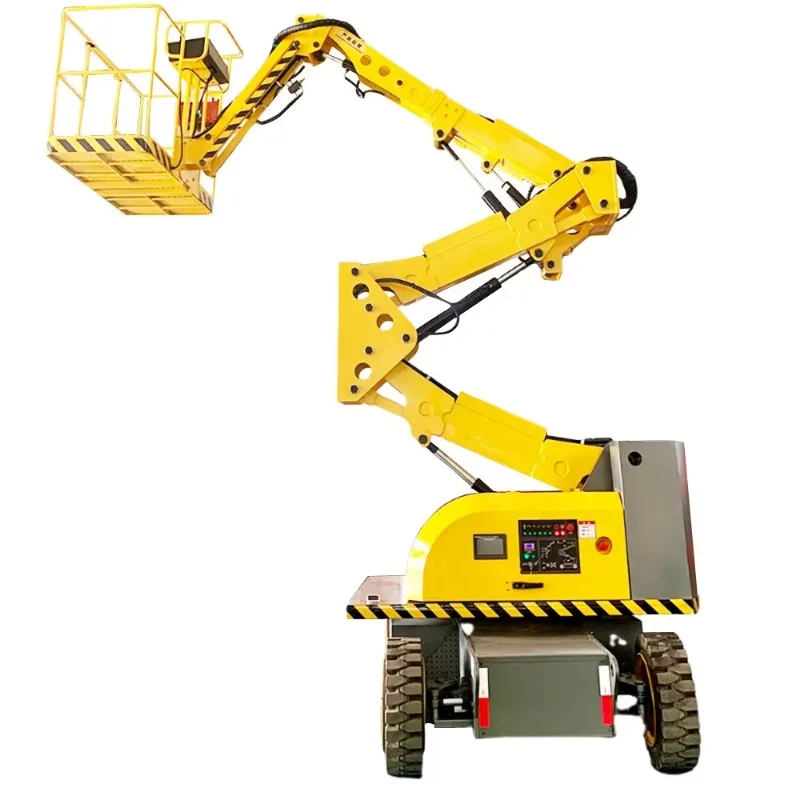 Industrial Articulated Telescopic Boom Lift, Dual Power Diesel/Battery Gradeability for Rough Terrain Customized