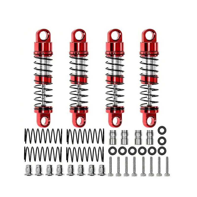 AINY-Dual Spring Damper Set 25Mm For Axial SCX30 RC Metal Shock Absorbers 1/30 Scale For Ford Bronco& Mojave Crawler Models