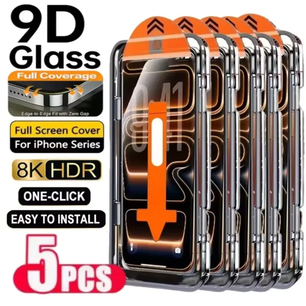1-5PCS 1-5PCS 1-5PCS Easy Install HD Screen Protector for IPhone 18 Pro Max 15 16 13 11 14 16e 12 Tempered Glass Film Protection Cover - Aliexpress Deal
