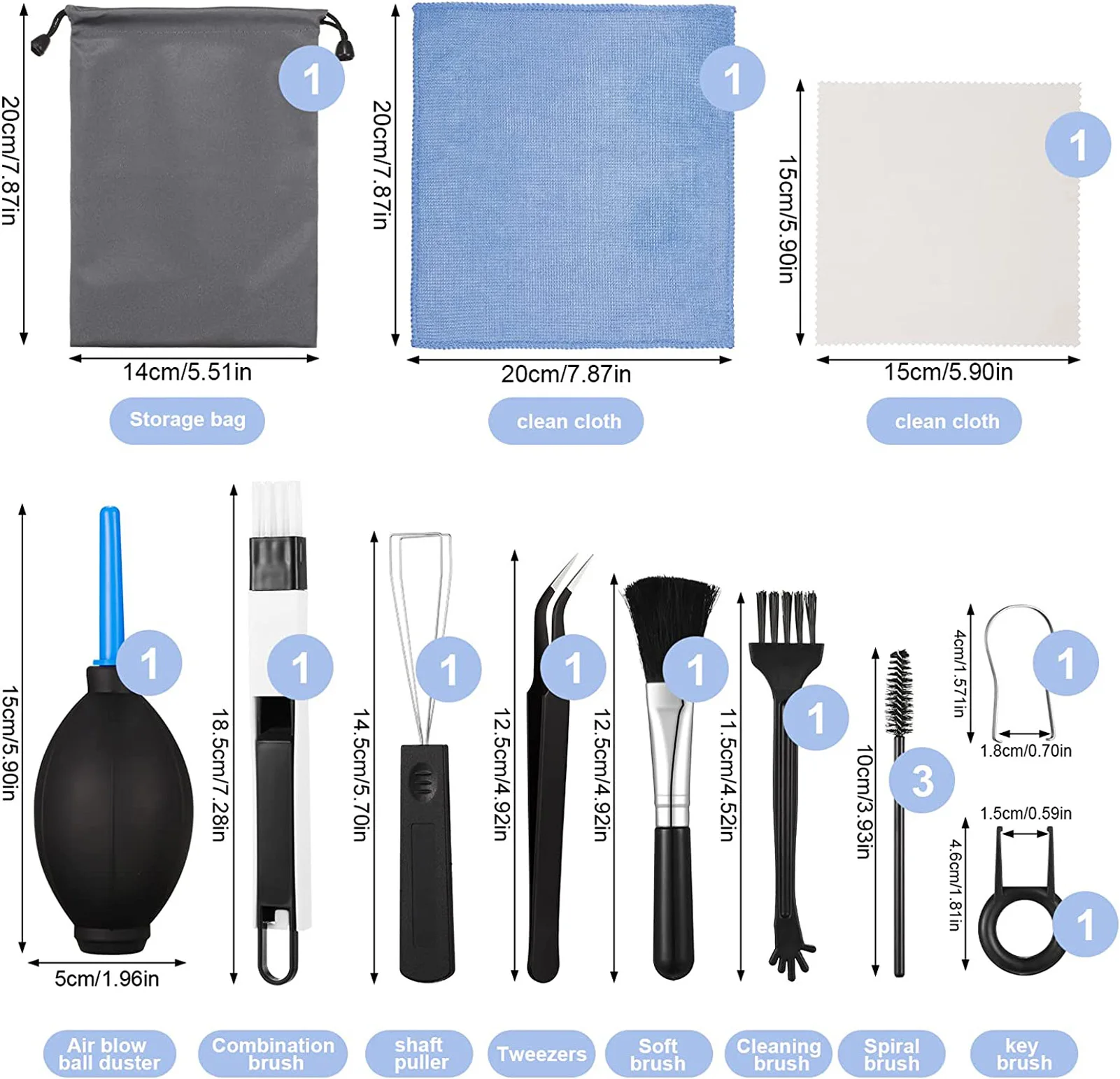 Keyboard Cleaning Set Multi-Funcational Computer Crevice Cleaning Kit Mechanical Keyboard Cleaning Tool Cleaning Kit Compatible
