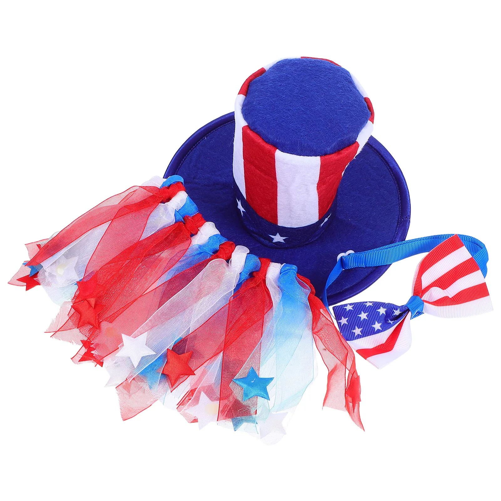 

Independence Day Porch Goose Outfit Set 4Th of July Patriotic Goose Clothes Outdoor Lawn and Garden Decor Holiday Decoration