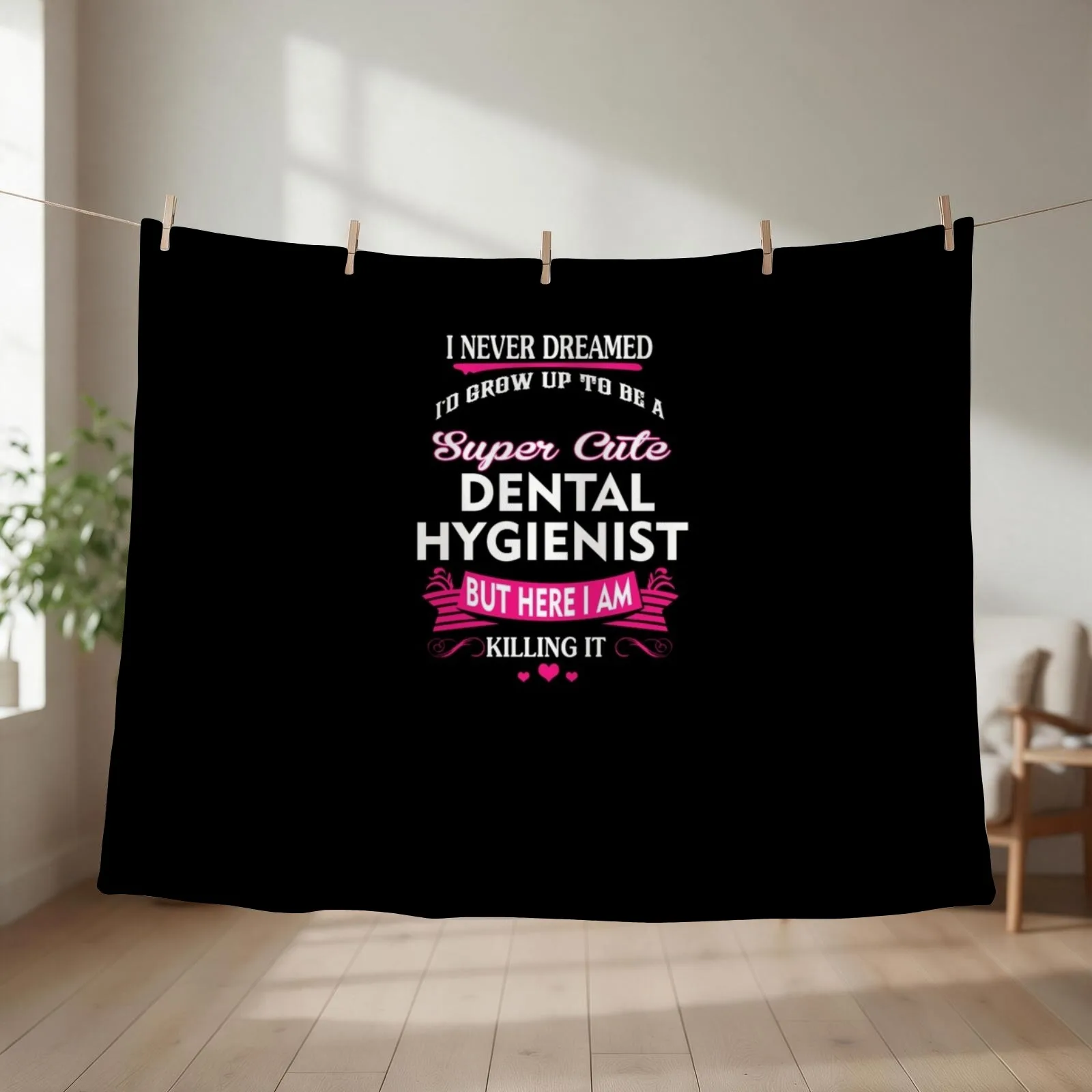 Dental hygienist Throw Blanket Shaggy wednesday For Decorative Sofa Multi-Purpose Blankets