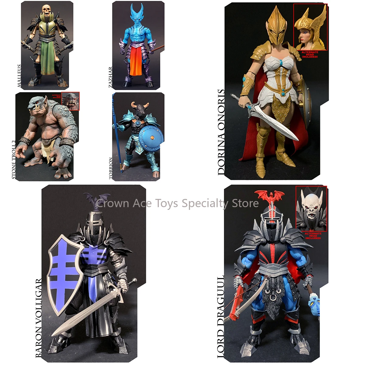 

Four Horsemen Studios Figura Obscura Mythic Legions All-Stars 3 Baron Volligar Dorina Onoris Lord Draguul Malleus Torrion Zazhar