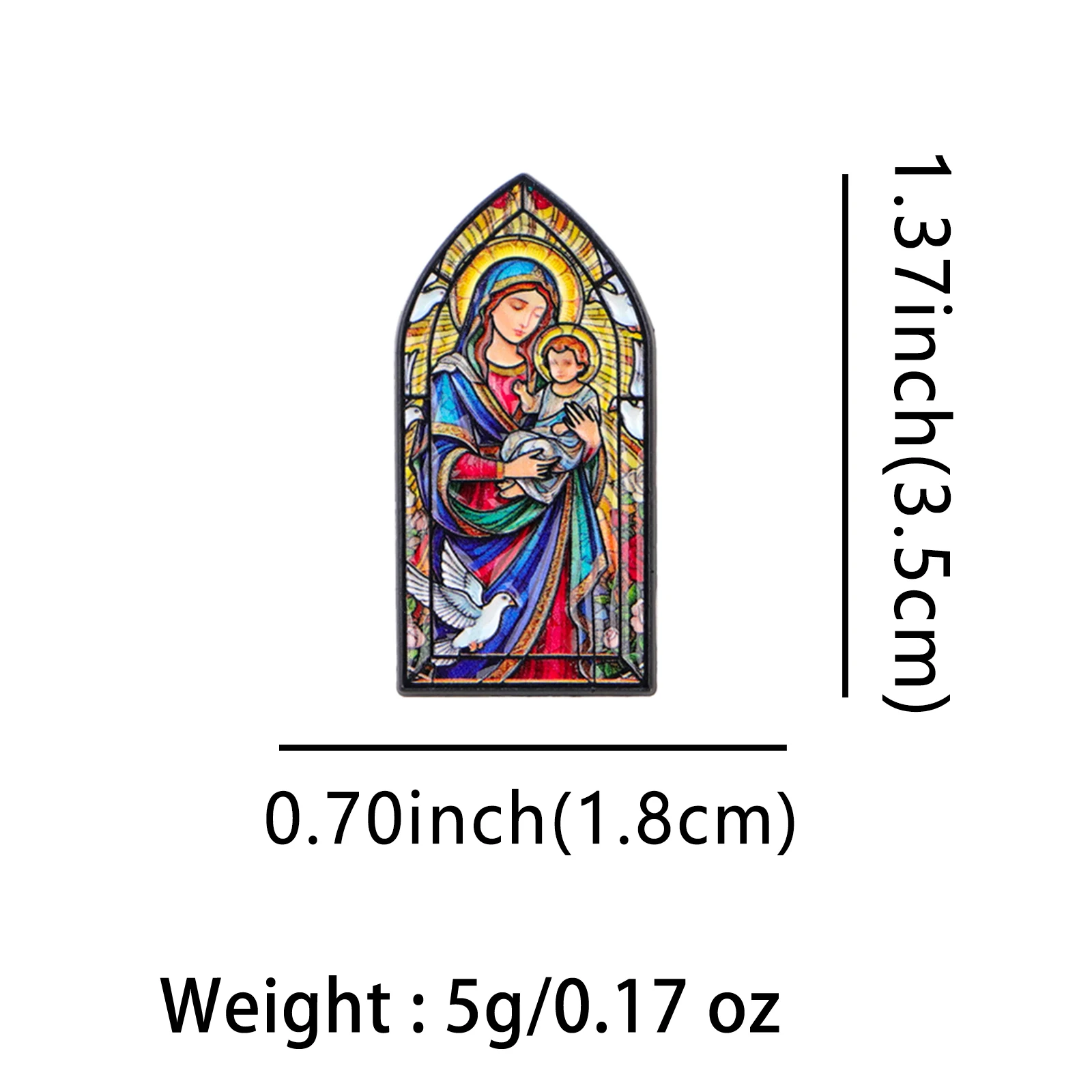 Virgin Mary Jesus Vintage Lape - đánh giá và giá Embroidery Jesus