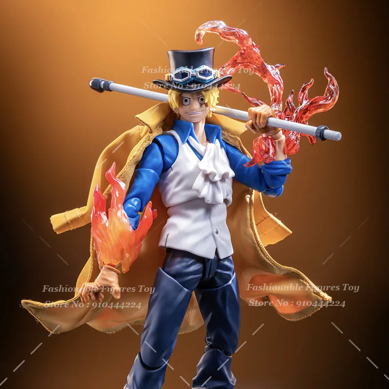 SHF 1/12 Men Soldier One Piece Sabo Windbreaker Yellow Cape With Iron Wire Fit 6Inch Action Figure Body Dolls