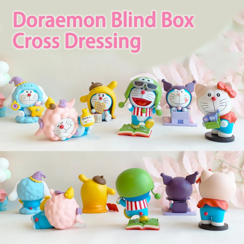 

Miniso Doraemon Jingle Cat слепая коробка аниме фигурки украшения загадочная коробка фанаты детский подарок-сюрприз Mysteriou Box настольный декор