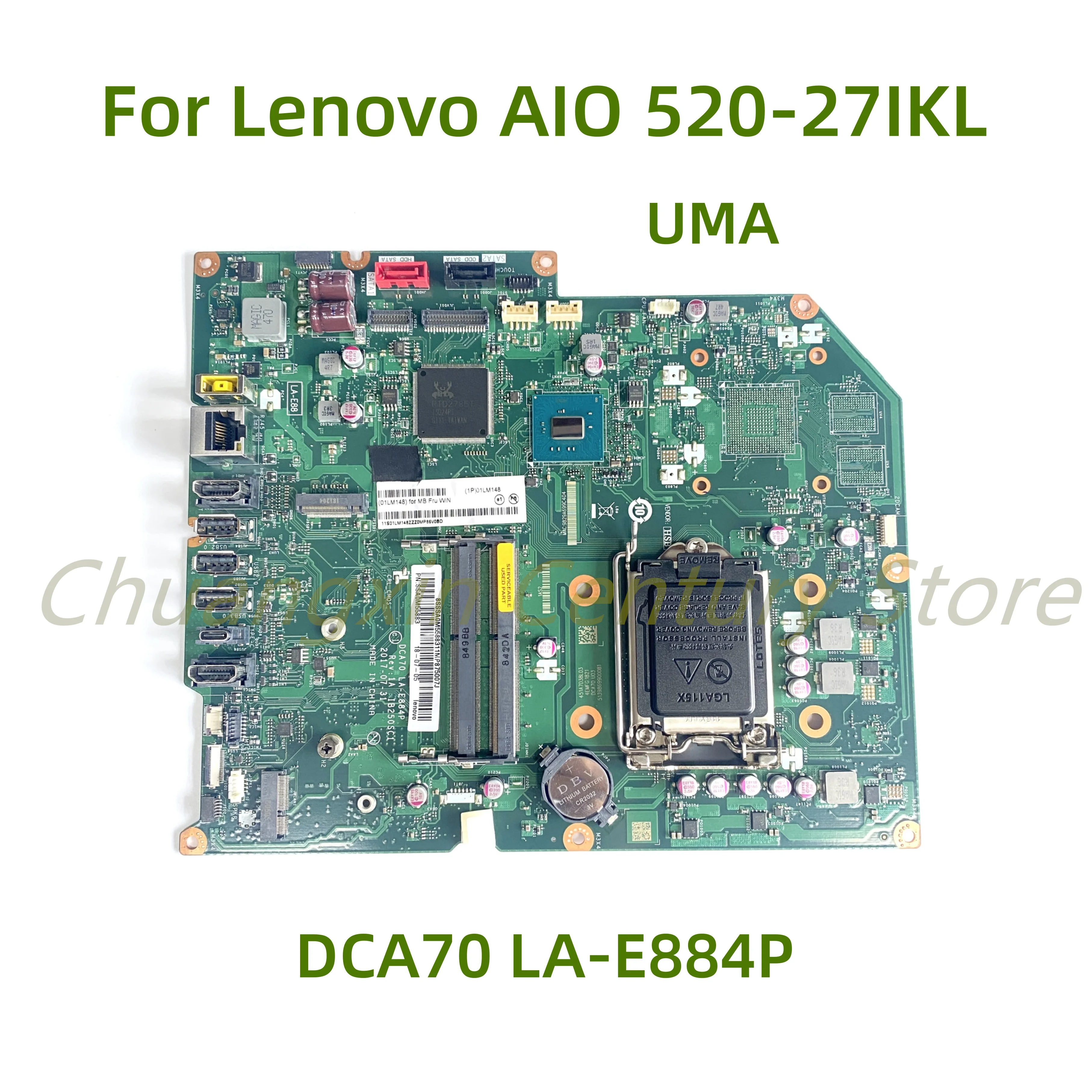 Suitable for Lenovo IdeaCentre 520-27IKL AIO All In One Laptop motherboard DCA70 LA-E884P with UMA 100% Tested Fully Work