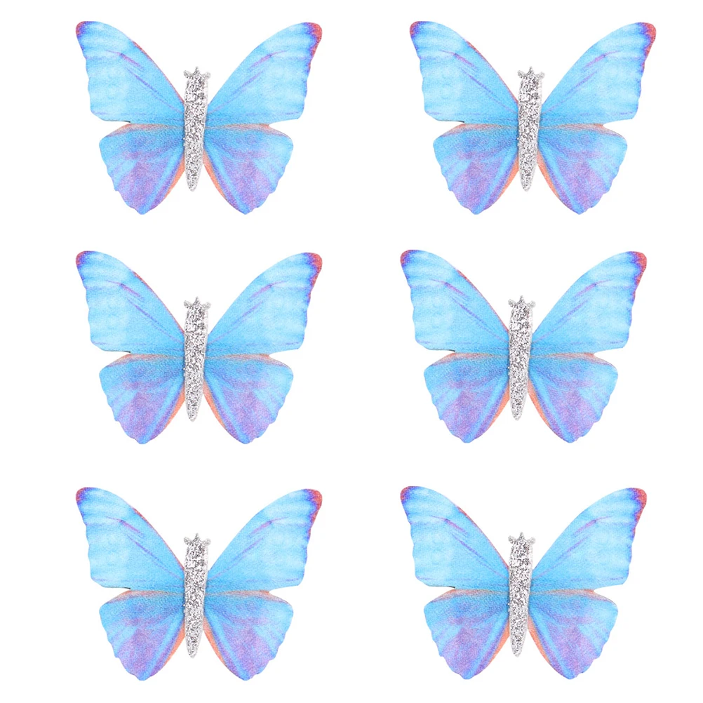 

6 Pcs Butterflies Hairpin Accessories Durable Women Girls Hair Clips Stainless Color Party Gifts Hair Care Styling