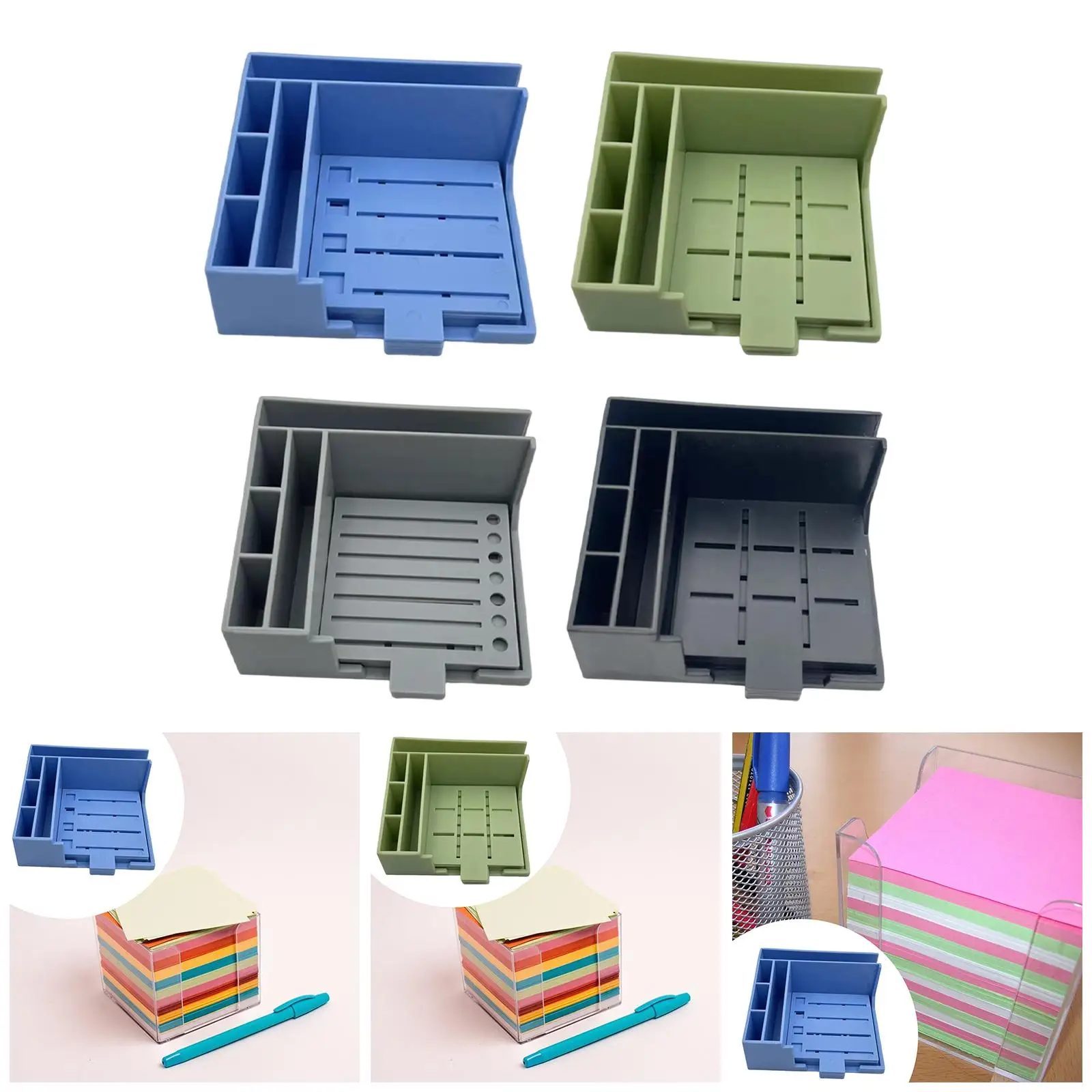 Supporto per blocco note con porta note adesivo con 5 modelli Scatola portaoggetti facile da usare
