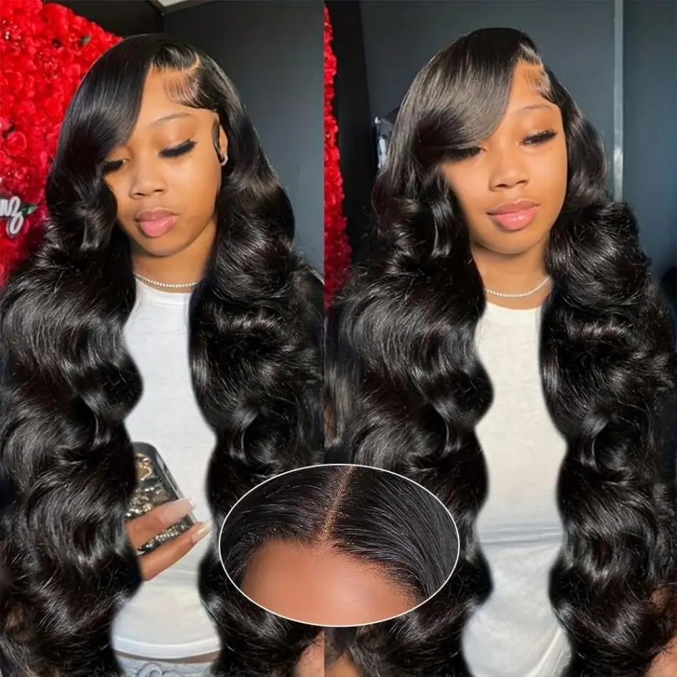 

Lace Frontal Wig 4x4 Body Wave Wigs Glueless 5x5 Human Hair 30 32 Inch 100% Natural PrePlucked Lace Front Wigs For Women
