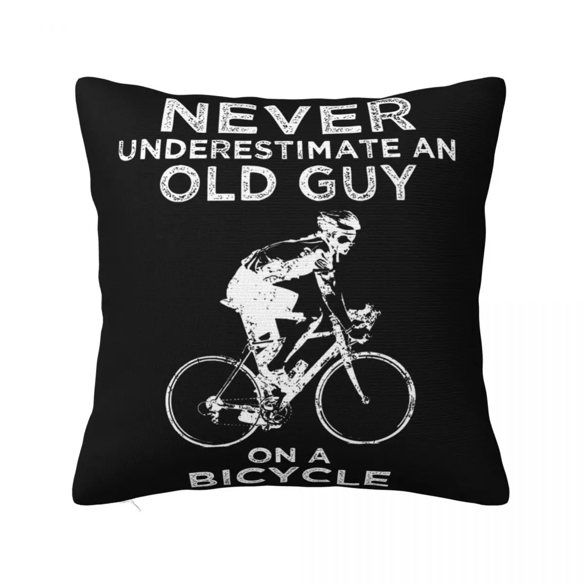 Never Underestimate An Old Guy On A Bicycle Swea Cyclist Cycling Bike Gift Pillow Case