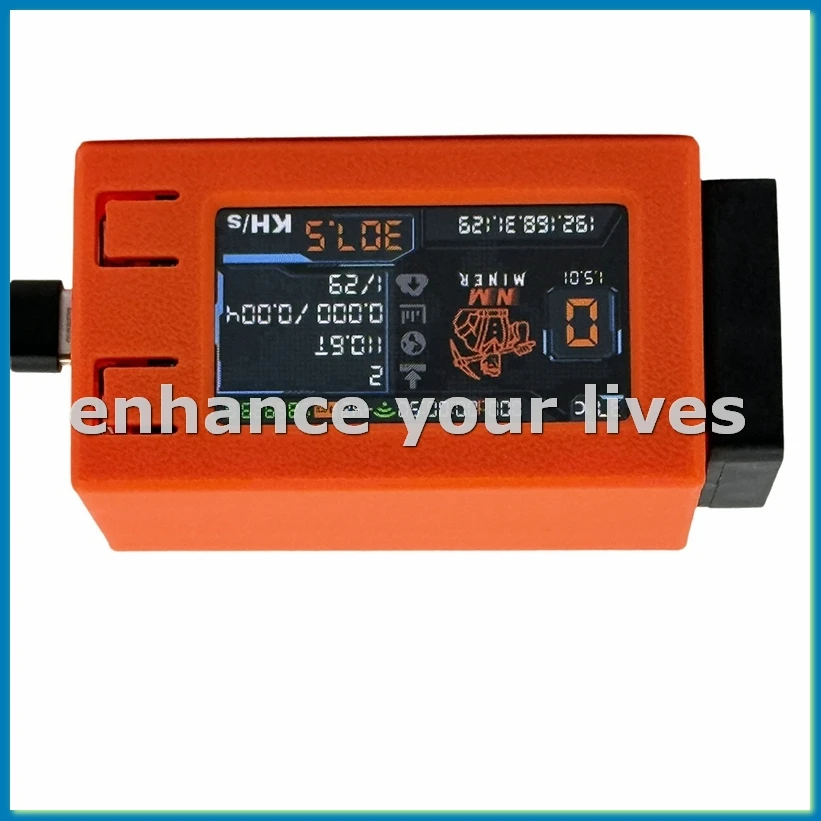 

NMminer Nerdminer 307KH/S BTC Solo Lottery Miner 1.91inch Color Screen Bitcoin BTC Miner Nerd Miner with Cooling Fan-A79U