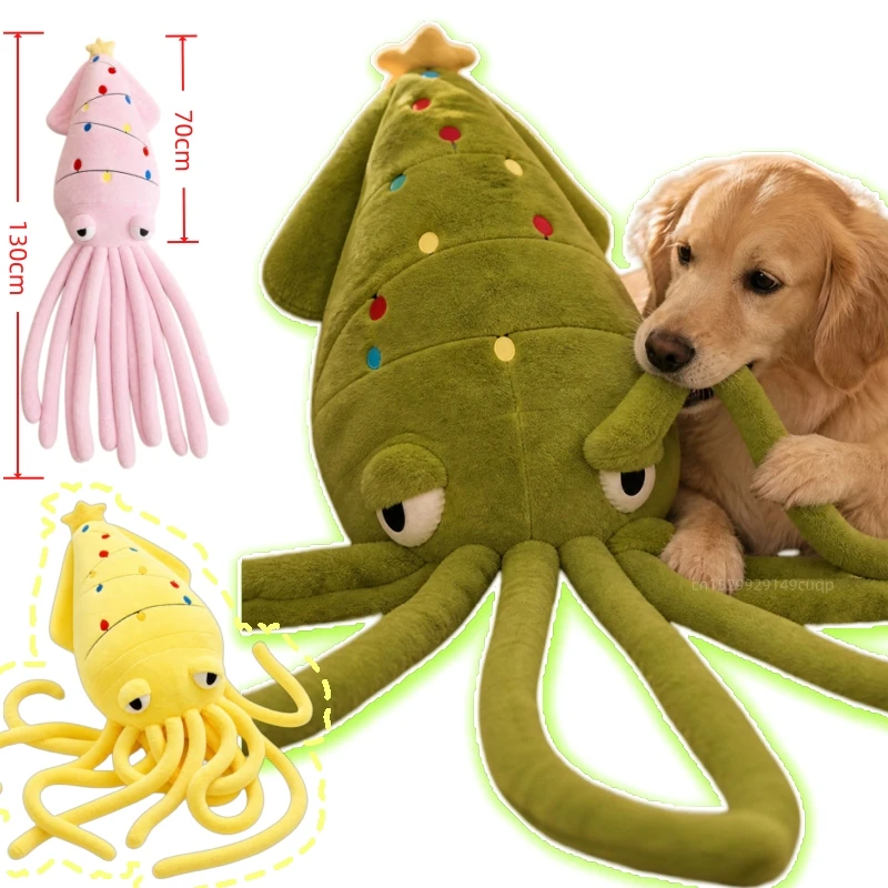 70/100cm New Cute 3colors Octopus Plush Toy Cartoon Healing Inkfish Squid Dolls Ocean Series Charming Birthday Christmas Gifts