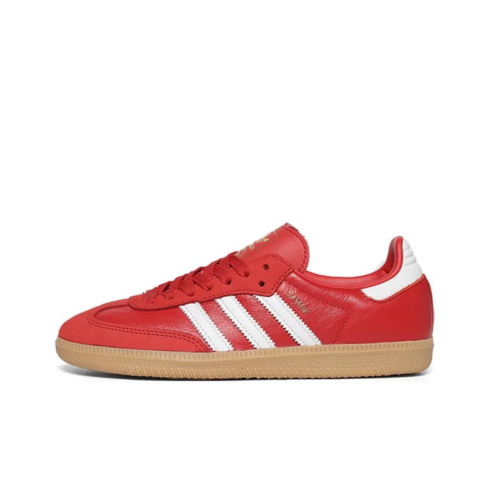 Adidas Originals SAMBA OG German Army Trainers Women's Low Top Red IE6524