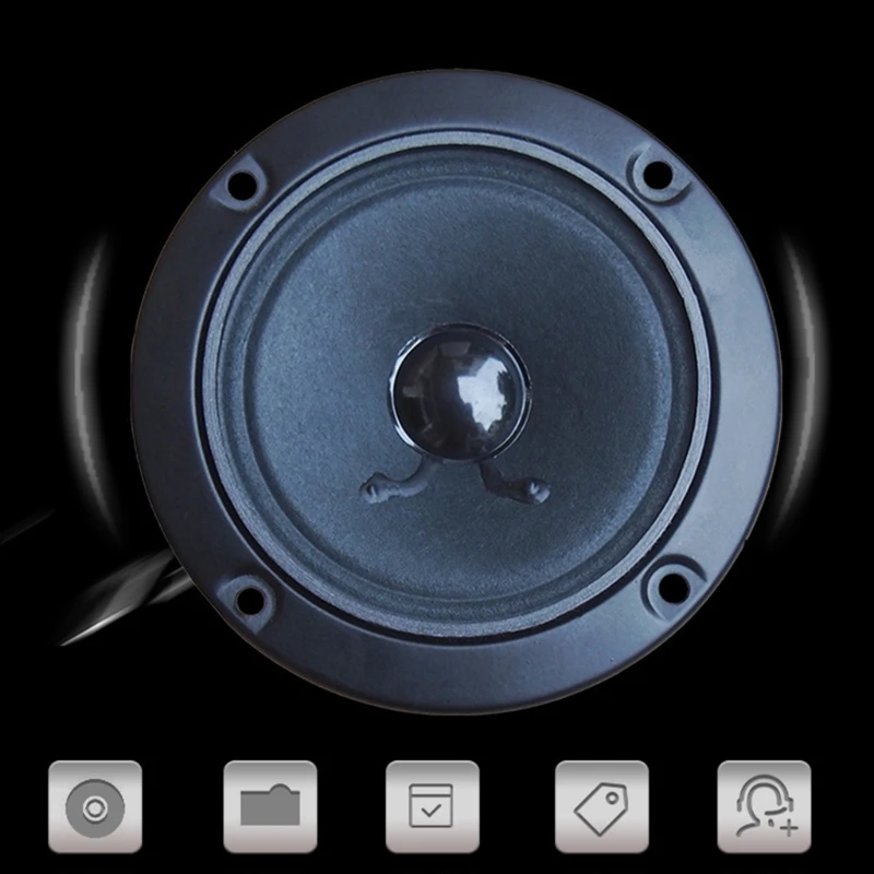 2pcs High Sensitivity Hifi Tweeter 3Inch 4Ohm Loudspeakers For Immersive Sound In Any Environment Powerful Sound Output