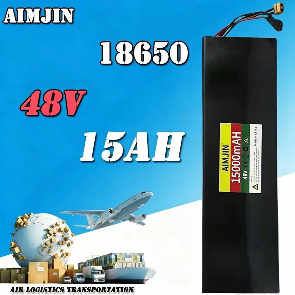 🔥🔥 Lithium ion Battery Pack 18650 (48V, 15Ah) High Capacity 15000mah For Electric Scooter Kugoo M4/M4Pro/MaxSpeed